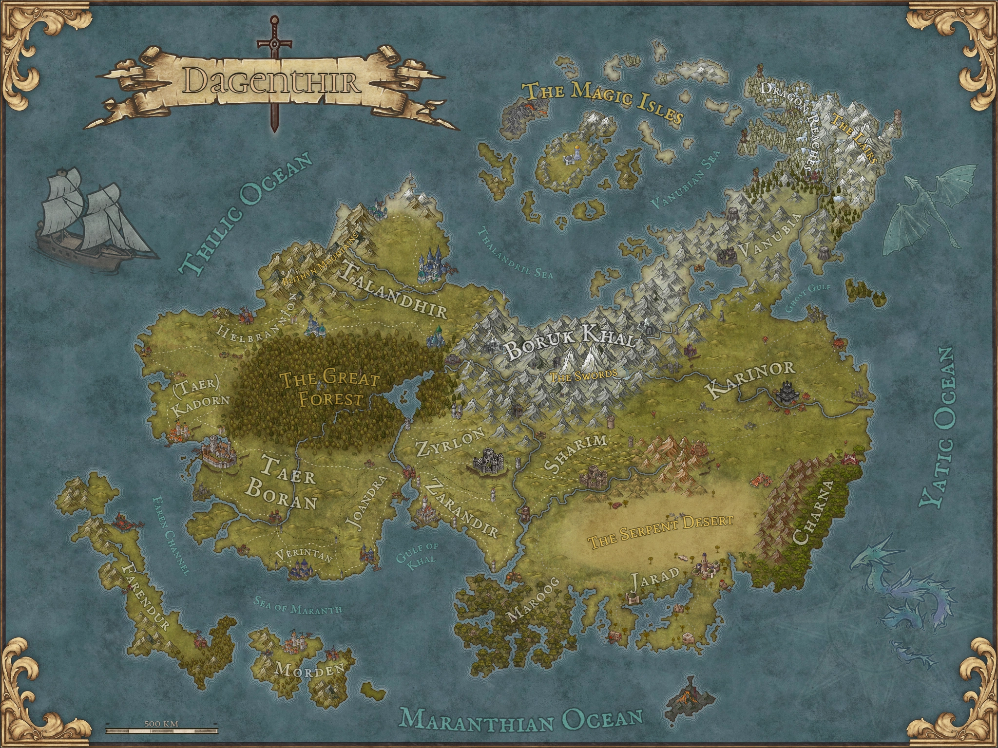 Map of Dagenthir