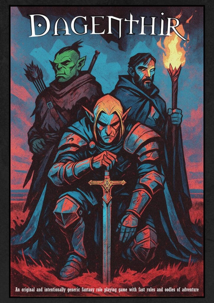 Dagenthir fantasy role playing game cover image
